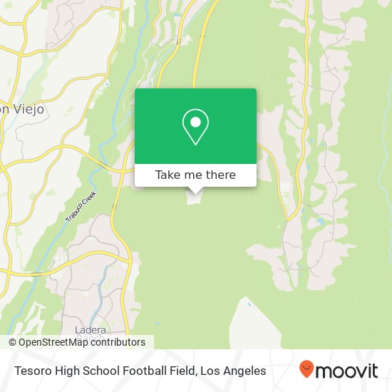 Tesoro High School Football Field map