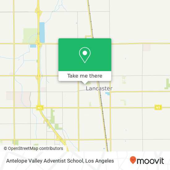 Antelope Valley Adventist School map