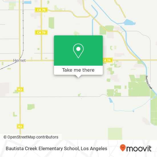 Mapa de Bautista Creek Elementary School