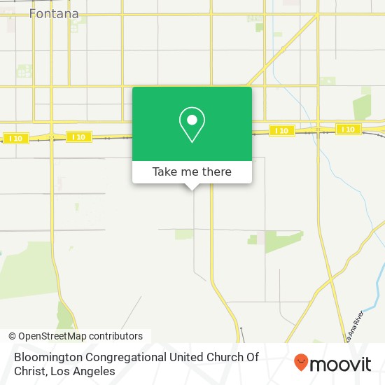 Bloomington Congregational United Church Of Christ map