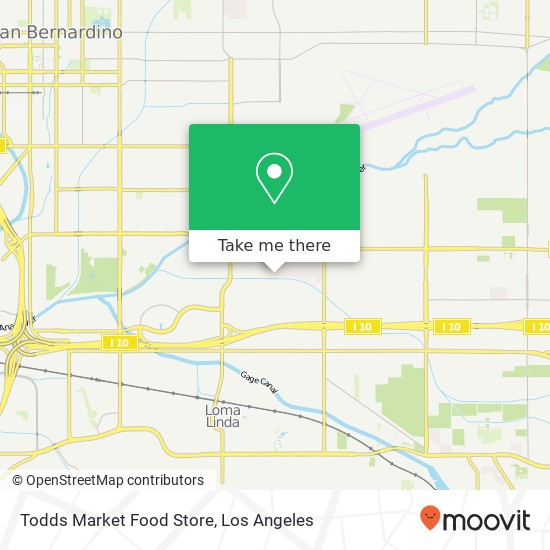 Todds Market Food Store map