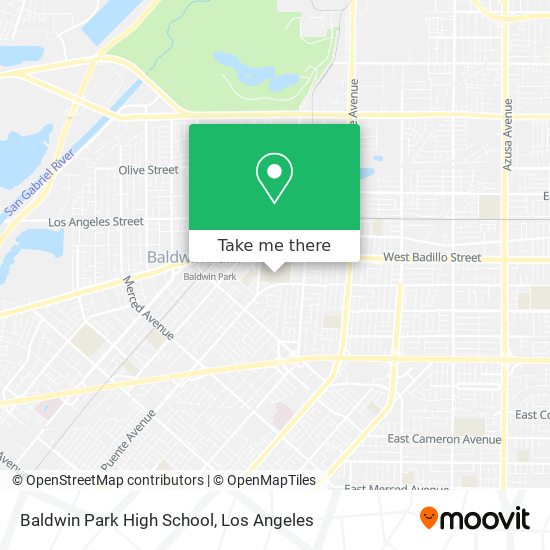 Mapa de Baldwin Park High School