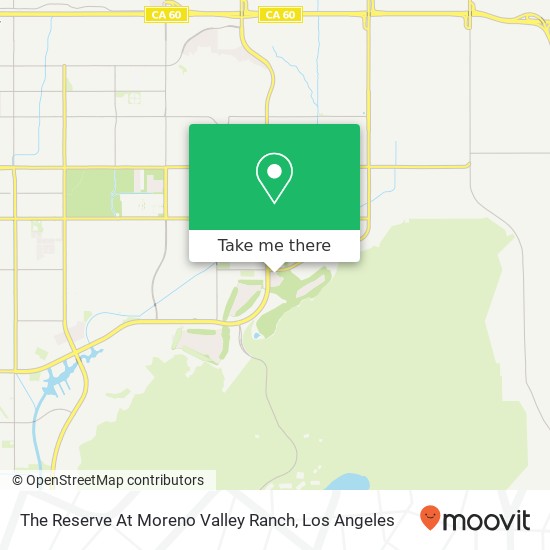 Mapa de The Reserve At Moreno Valley Ranch