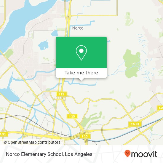 Mapa de Norco Elementary School