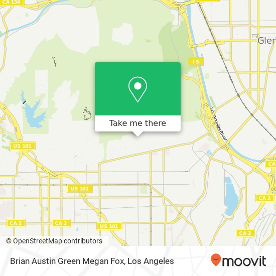 Mapa de Brian Austin Green Megan Fox
