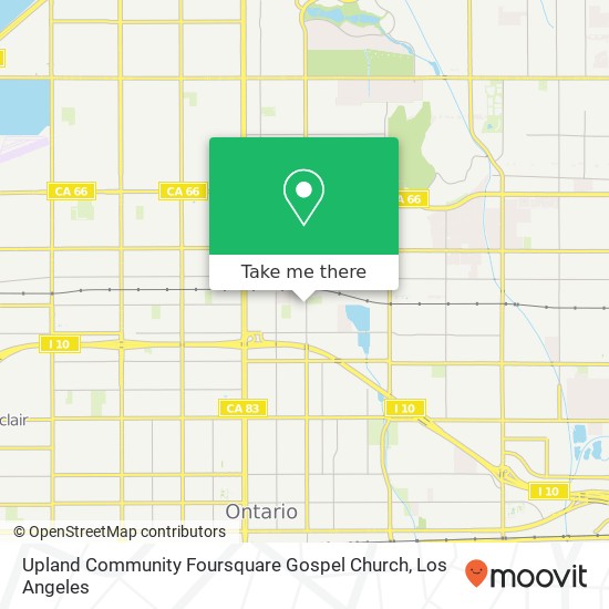 Mapa de Upland Community Foursquare Gospel Church