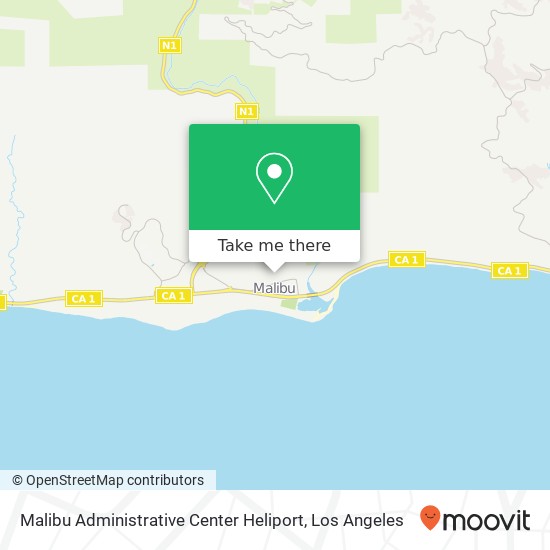 Malibu Administrative Center Heliport map