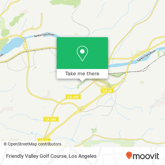 Friendly Valley Golf Course map