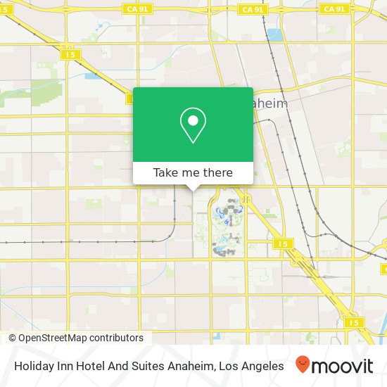 Holiday Inn Hotel And Suites Anaheim map