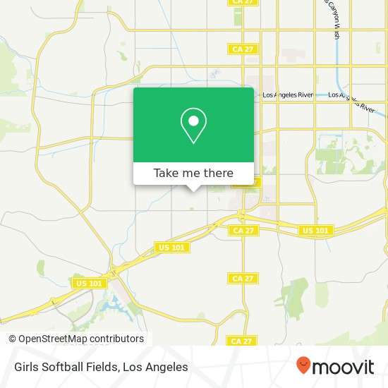 Mapa de Girls Softball Fields