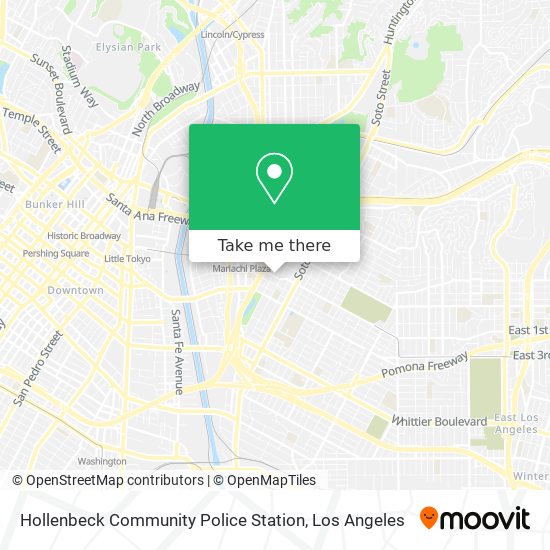 Hollenbeck Community Police Station map