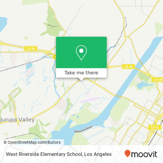 West Riverside Elementary School map