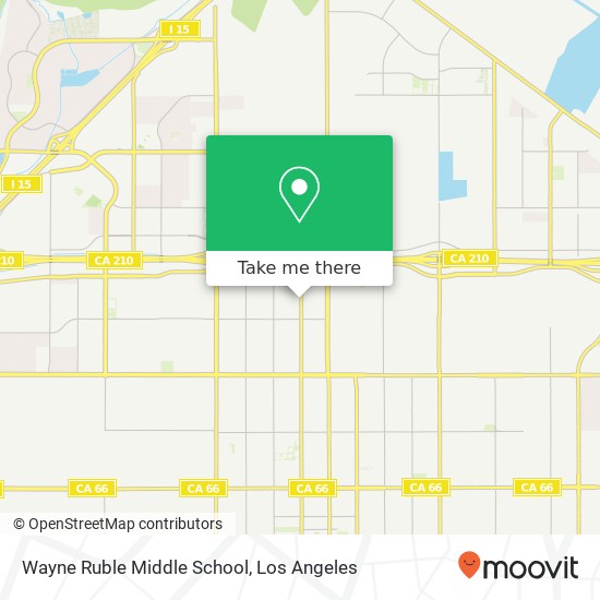 Mapa de Wayne Ruble Middle School