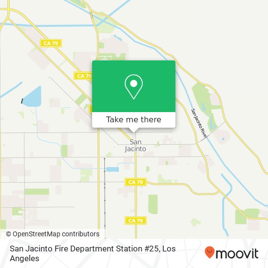 Mapa de San Jacinto Fire Department Station #25