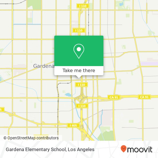 Gardena Elementary School map