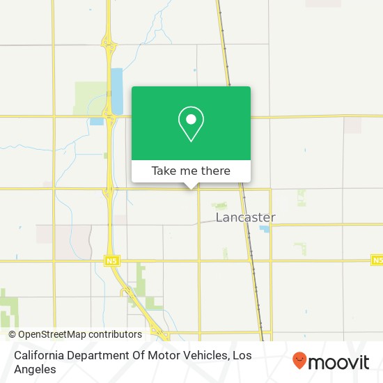 Mapa de California Department Of Motor Vehicles