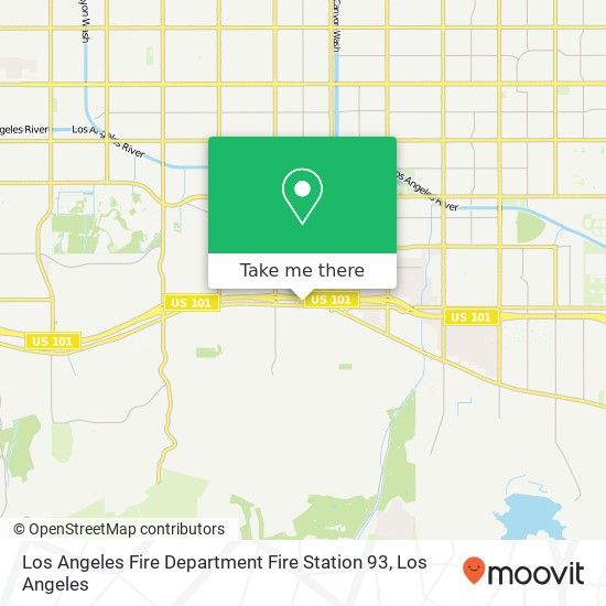 Los Angeles Fire Department Fire Station 93 map