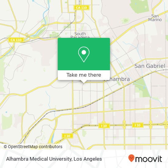 Alhambra Medical University map