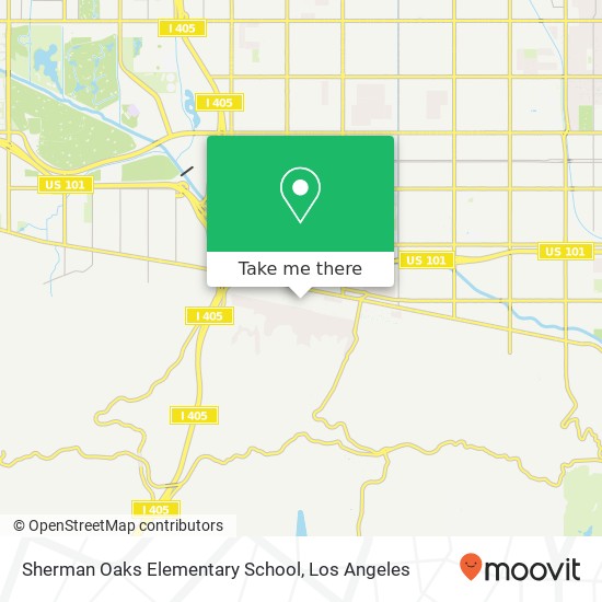 Sherman Oaks Elementary School map