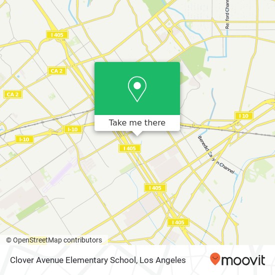Clover Avenue Elementary School map