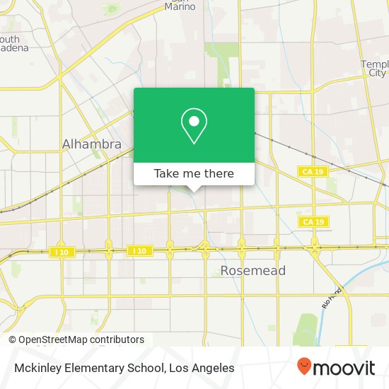 Mapa de Mckinley Elementary School