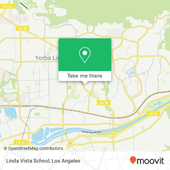 Linda Vista School map