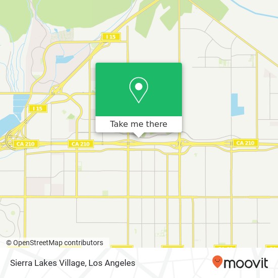 Sierra Lakes Village map