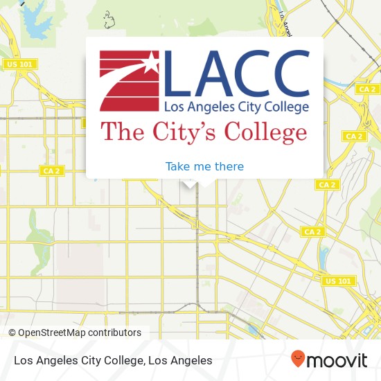 Los Angeles City College map