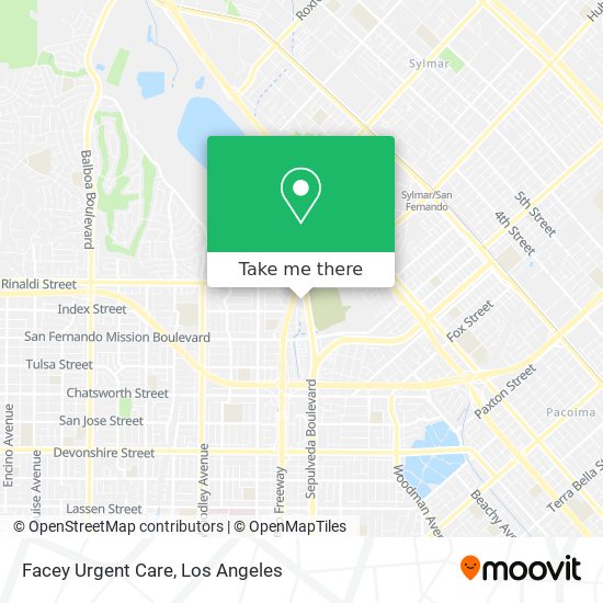 Facey Urgent Care map