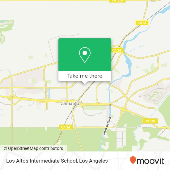 Los Altos Intermediate School map