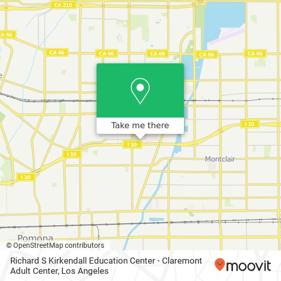 Richard S Kirkendall Education Center - Claremont Adult Center map