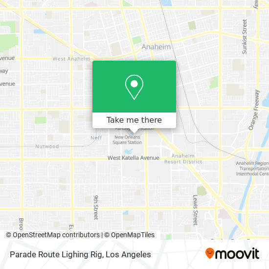 Parade Route Lighing Rig map