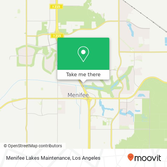 Menifee Lakes Maintenance map