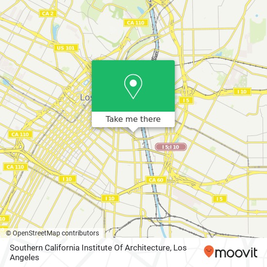 Mapa de Southern California Institute Of Architecture