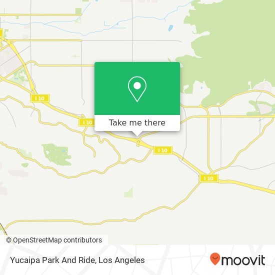 Yucaipa Park And Ride map