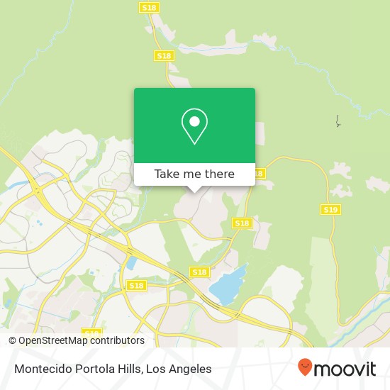 Mapa de Montecido Portola Hills