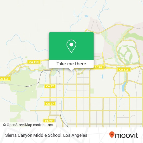 Sierra Canyon Middle School map