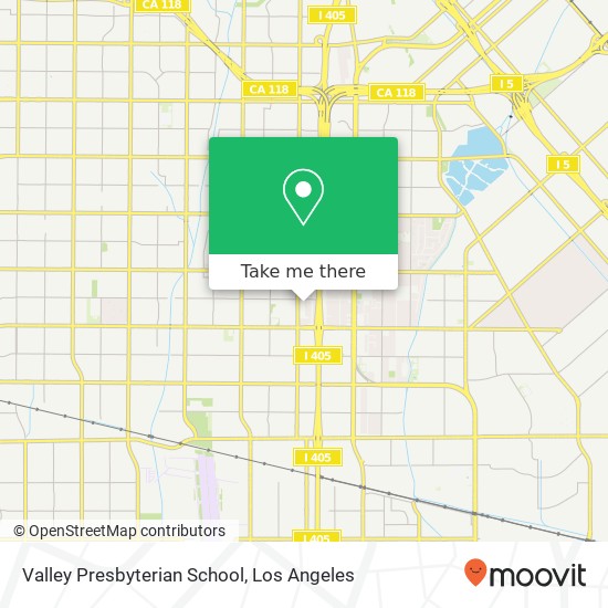 Valley Presbyterian School map