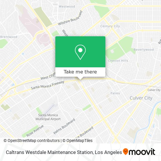 Caltrans Westdale Maintenance Station map