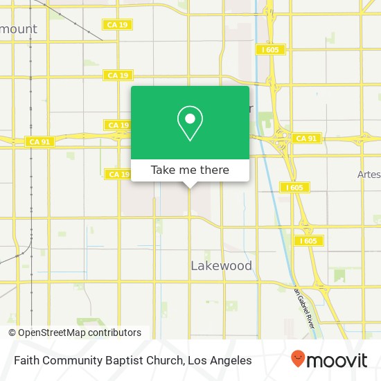 Faith Community Baptist Church map