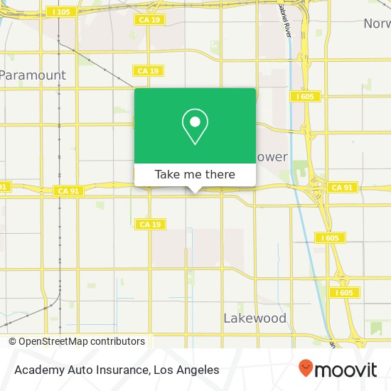 Academy Auto Insurance map