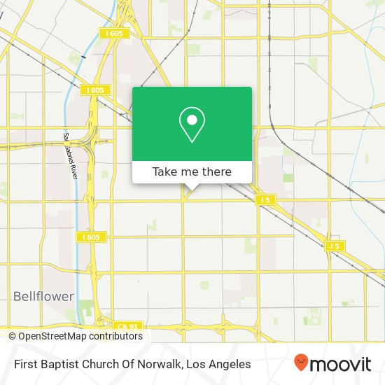 Mapa de First Baptist Church Of Norwalk