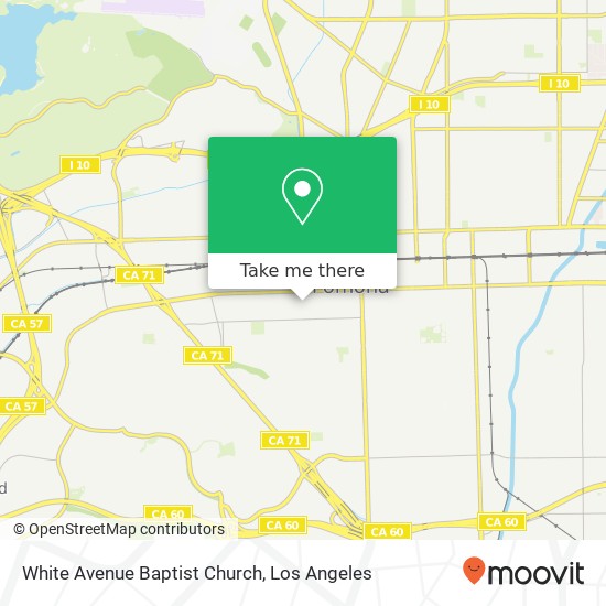 White Avenue Baptist Church map