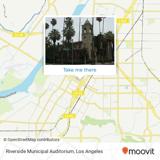 Mapa de Riverside Municipal Auditorium