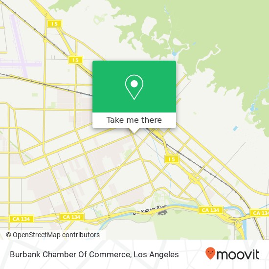 Burbank Chamber Of Commerce map