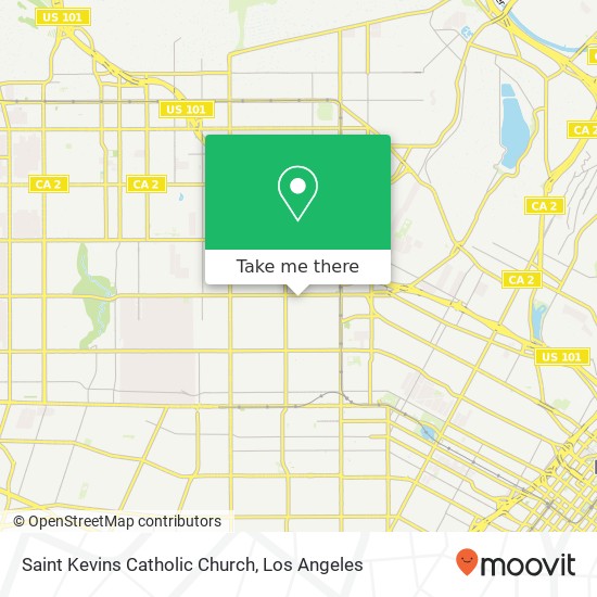 Saint Kevins Catholic Church map