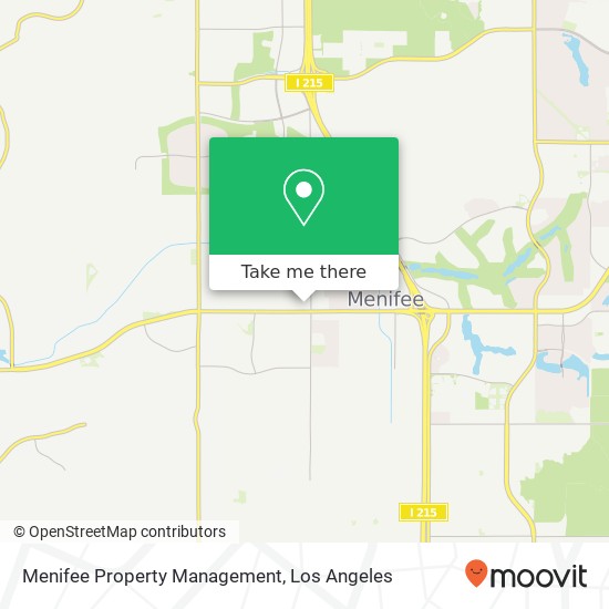 Menifee Property Management map