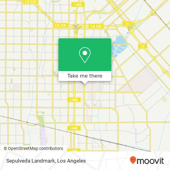 Sepulveda Landmark map