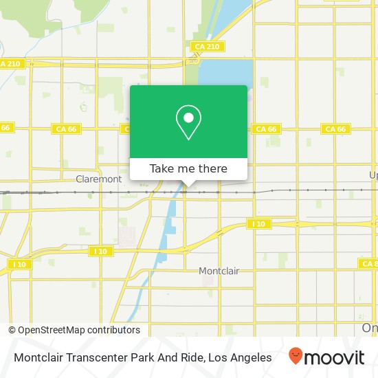 Montclair Transcenter Park And Ride map