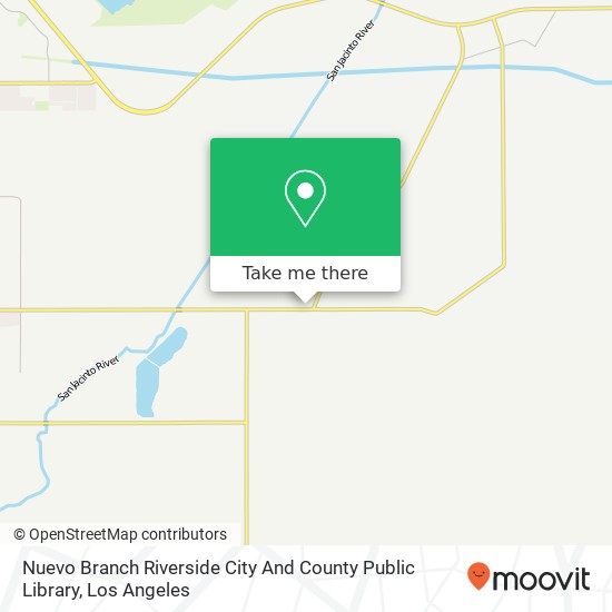 Mapa de Nuevo Branch Riverside City And County Public Library